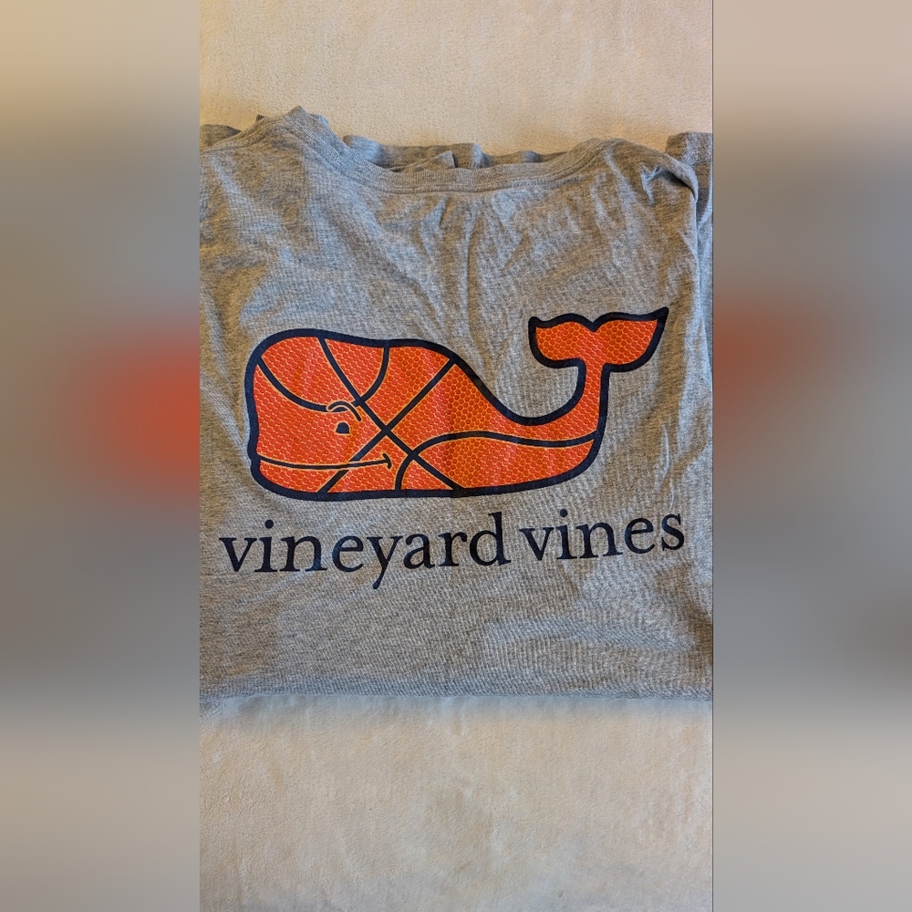 Men's Vineyard Vines Heather Gray Tee, Size Large